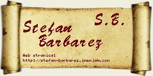 Stefan Barbarez vizit kartica